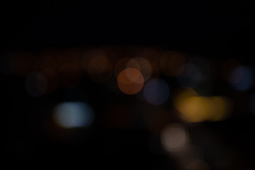 lights on black background of lights