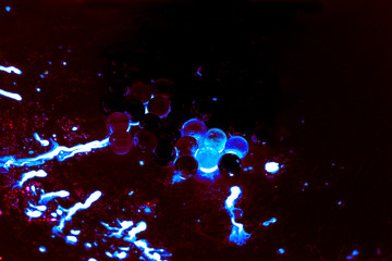 splash of liquid on black background