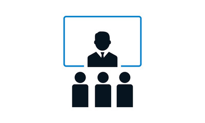 Business conference icon for meetings and professional gatherings