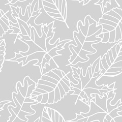 floral seamless pattern with leaves