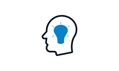 Smart idea icon for innovation and creativity-related websites