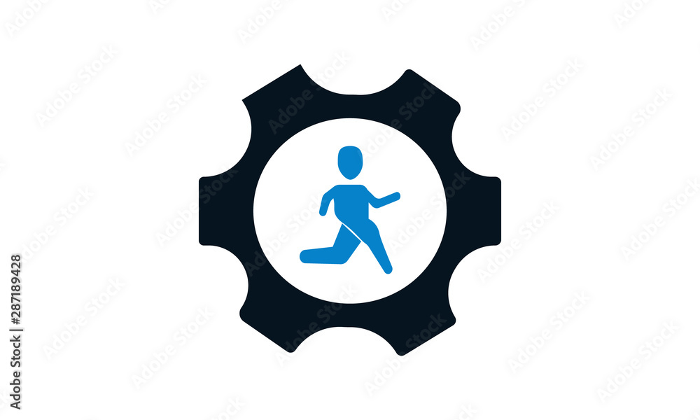 Poster men settings icon for user profile and configuration-related websites