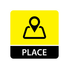 Place icon vector