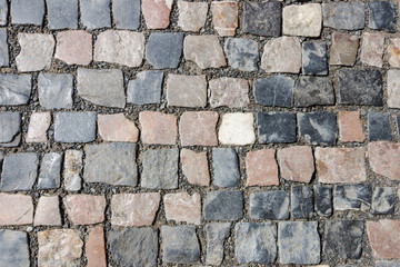 art background of fine granite tiles for street pavement