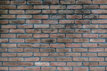 Old tracery brick wall.