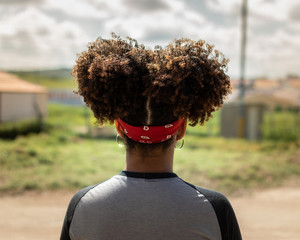 Black woman with beautiful hair