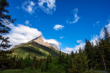 Mountain Peak in Rocky Mountains Canada