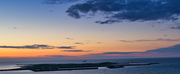 Heligoland - island dune - sunrise