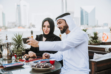 Couple enjoying weekend together in Dubai