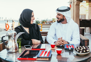 Couple enjoying weekend together in Dubai