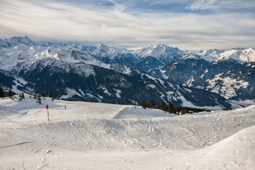 Winter Alps landscape