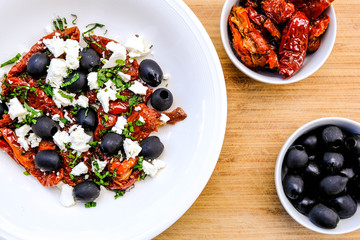 Traditional Healthy Greek Style Salad