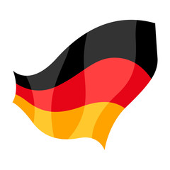 Banner of German flag colors.