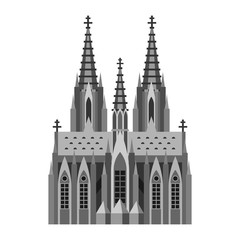 Roman Catholic cathedral in Cologne. - obrazy, fototapety, plakaty