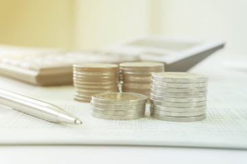 Concept of currency trading, making a decision for an optimal gain. Closeup view.