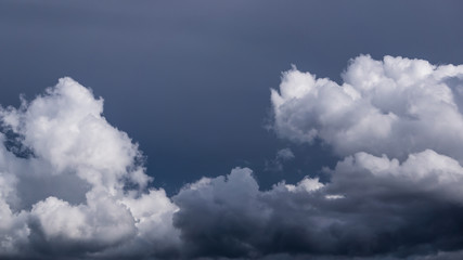 Dark sky with clouds