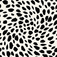 abstract geometric leaves pattern for natural background, simple minimalist graphic , retro decoration , summer fashion