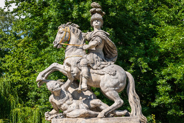 Fototapeta premium King Jan III Sobieski Statue In Warsaw