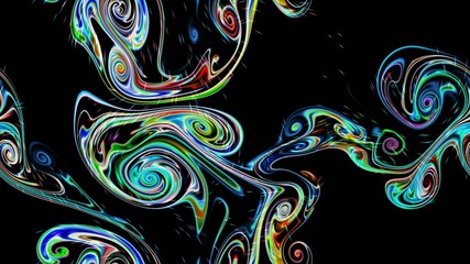 New Year's neon rainbow garland. Abstract background on a Christmas theme. Abstract background with neon lines, pattern, wallpaper.