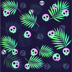 Funny Halloween art, vector Illustration