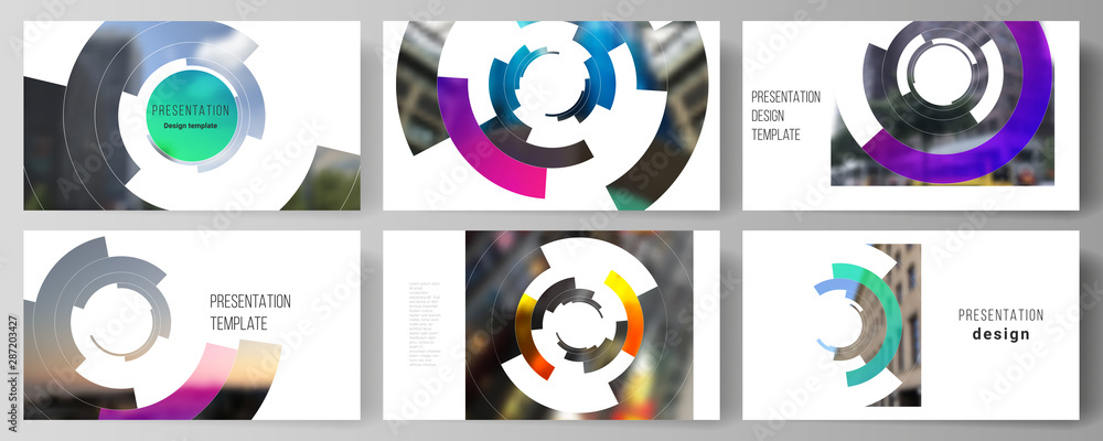 Poster minimalistic abstract vector illustration of editable layout of the presentation slides design busin