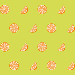 seamless background of yellow lemon slices