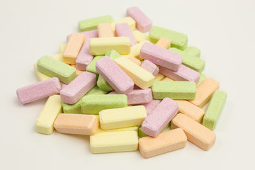 sweet sugar candy sticks with popping candy