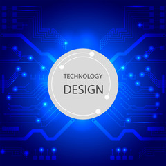 Obraz premium Blue technology background