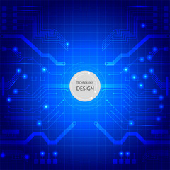 Blue technology background