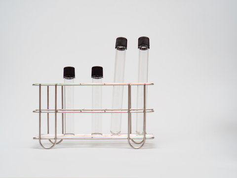 Empty Test Tube In Rack