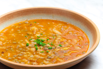 bean soup with red pepper