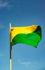 A beautiful view of brazil state flag (bandeira do Acre).