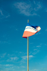 A beautiful view of brazil state flag (bandeira do Espirito Santo).