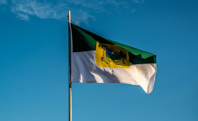 A beautiful view of brazil state flag (bandeira do rio grande do norte).