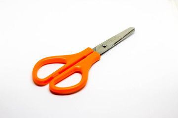 Scissors on a white background