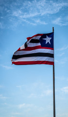 A beautiful view of brazil state flag (bandeira do maranhao)