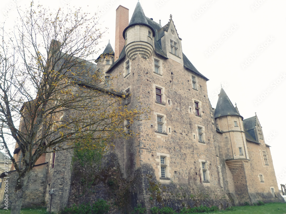 Canvas Prints château de baugé, loire, france