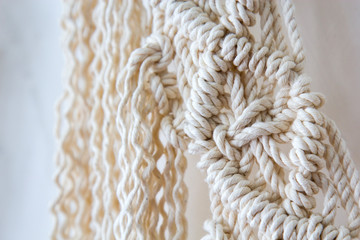 Beautiful macrame isolated on white
