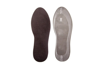 Shoe insoles isolated on white