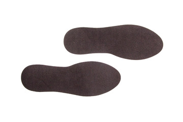 Shoe insoles isolated on white