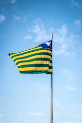 A beautiful view of brazil state flag (bandeira do piaui)
