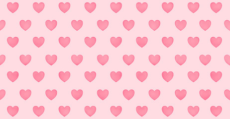 Hearts love of red heart illustrations, pattern