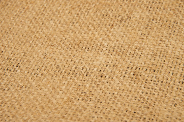 Closeup of a burlap texture