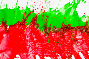 Spills and mixing paints background