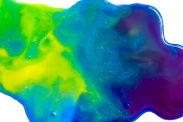 Spills and mixing paints background