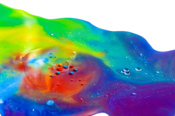 Spills and mixing paints background