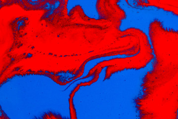 Spills and mixing paints background