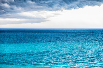 Obraz premium Storm clouds over the sea