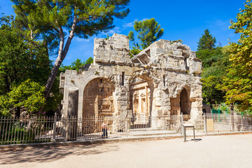 Diana roman temple in Nimes