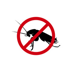 Cockroach Logo Design Vector Illustration. Cockroach Design Template